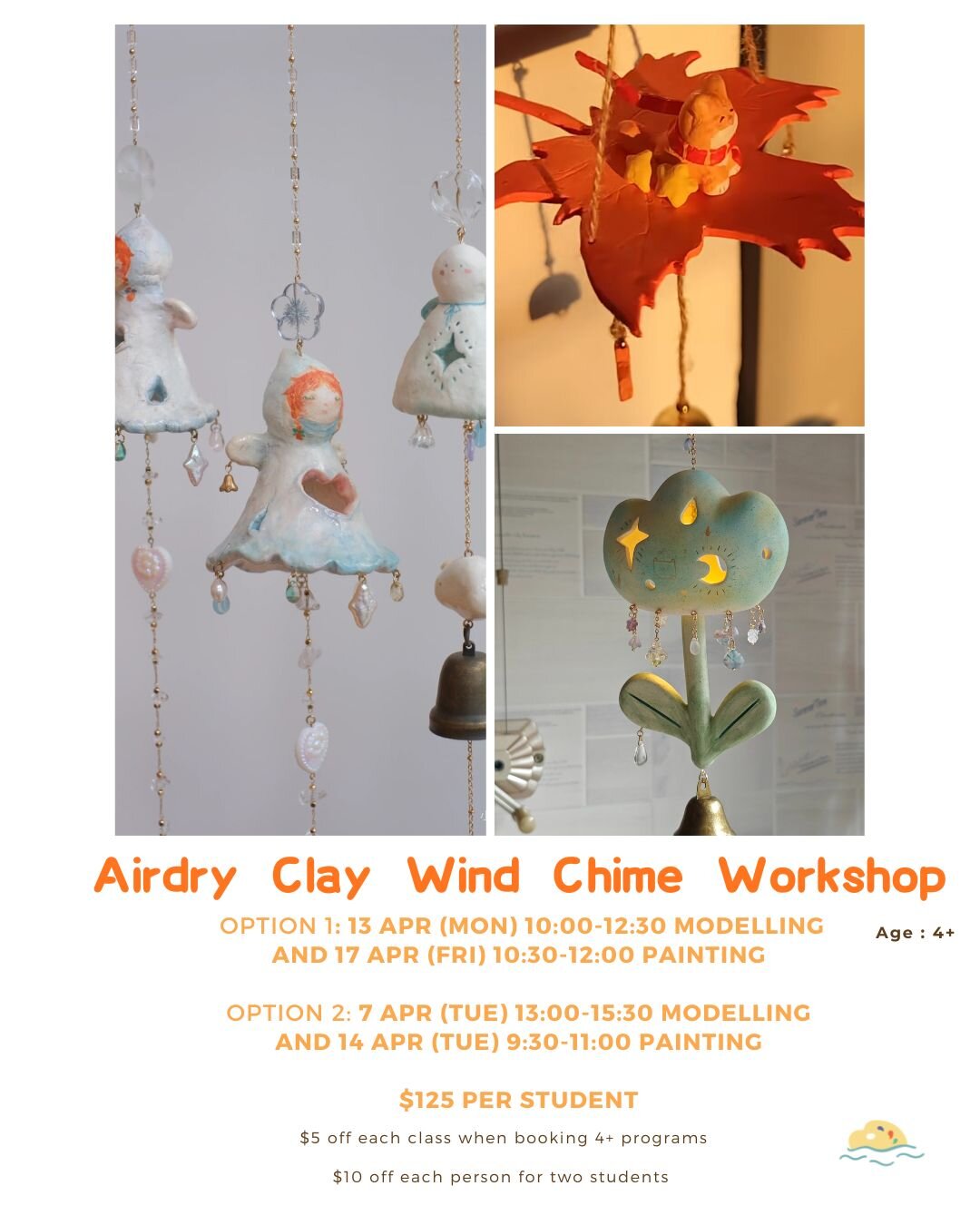Airdry Clay Wind Chime Workshop